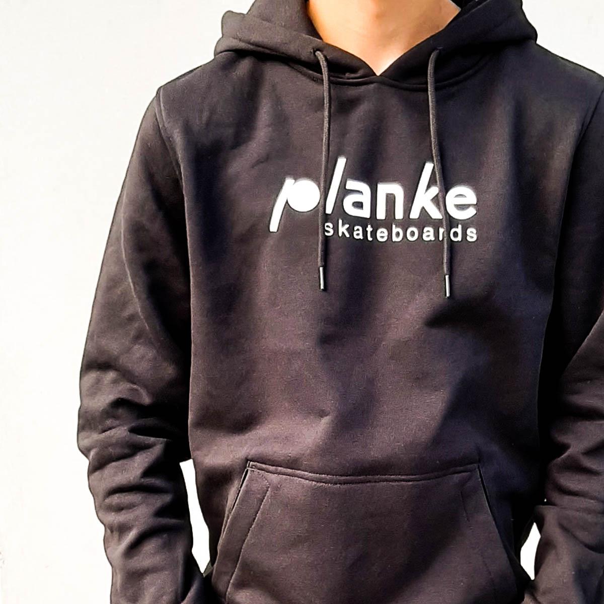 Planke hoody black front