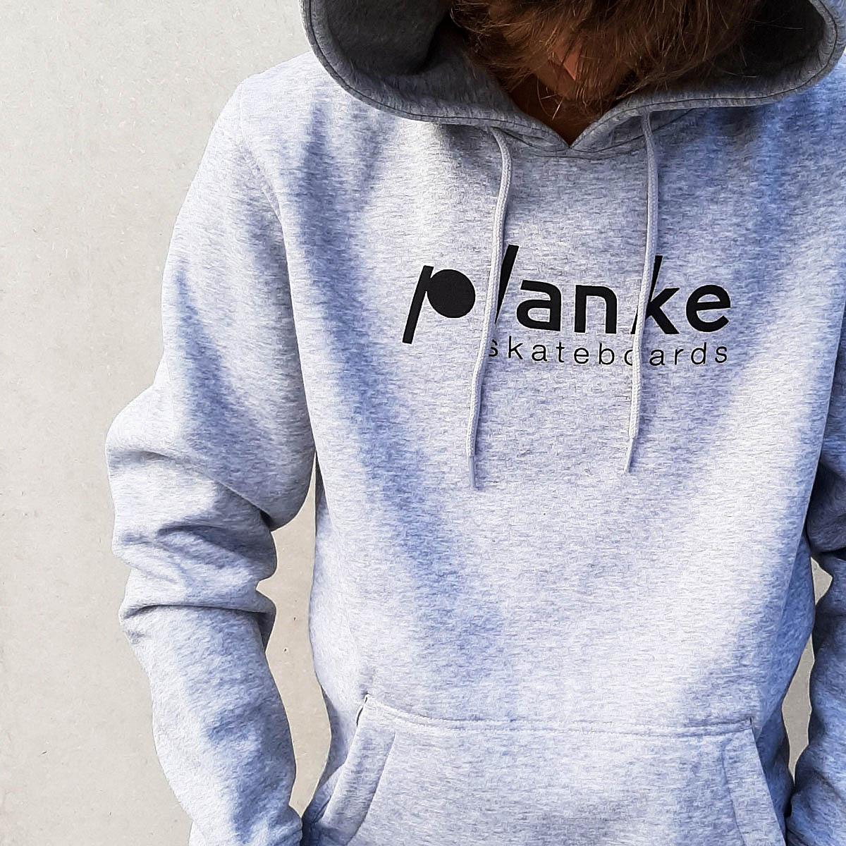 Planke hoody grey front