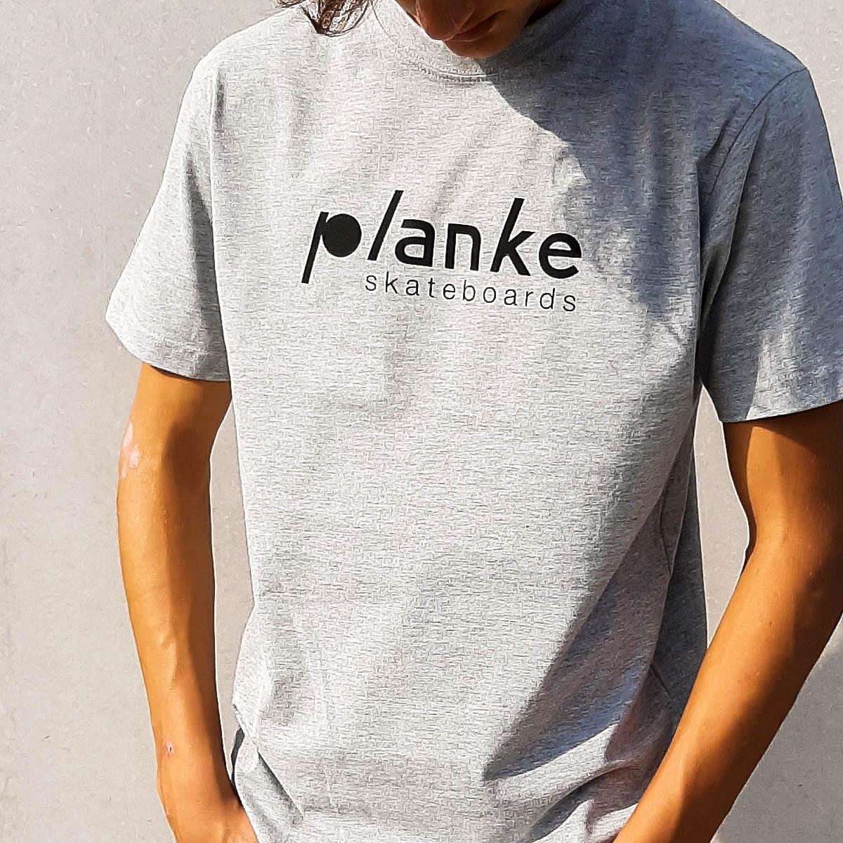 Planke T-shirt grey front